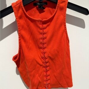 Forever 21 Orange Women's Crop Top
